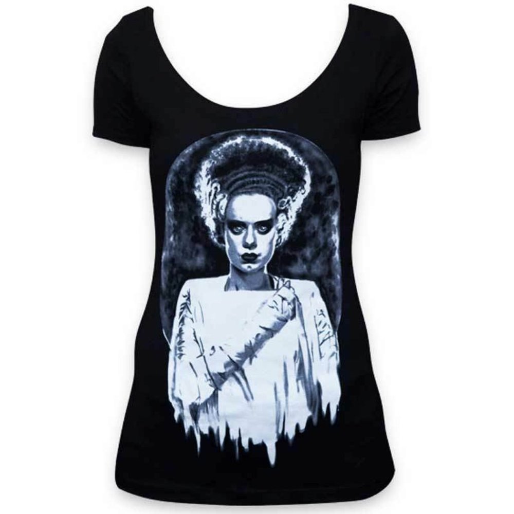 LAST CHANCE! Monsters Bride Frankenbride Tattoo Art Black Tee S-M-L-XL